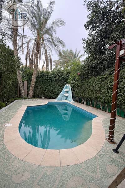 Villa for rent with a swimming pool in Al-Ashjar neighborhood next to Dreamland and Mall of Egypt and Media Production City