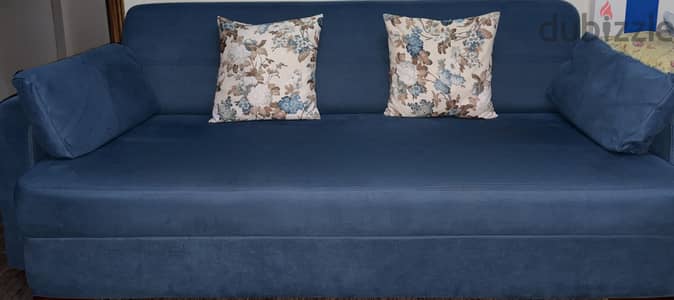 Blue sofa from kabbani
