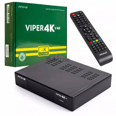 رسيفر انجميا 2 احترافي Amiko Viper 4K-V40 HD Combo