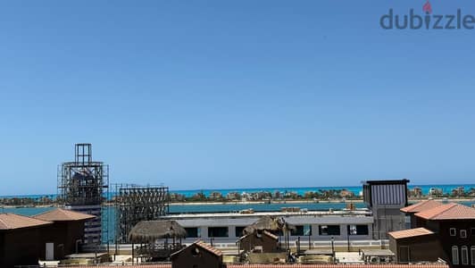 شاليه للبيع فى porto marina (مارينا٣) سى فيو بحرى مجهز ومكيف بالكامل