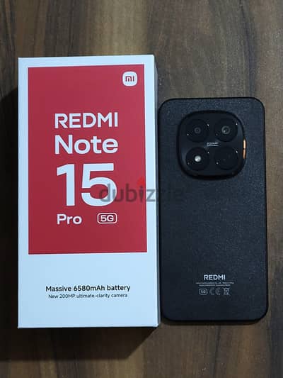 Xiaomi Redmi Note 15 Pro 5G 12/256 (استخدام يوم واحد فقط)