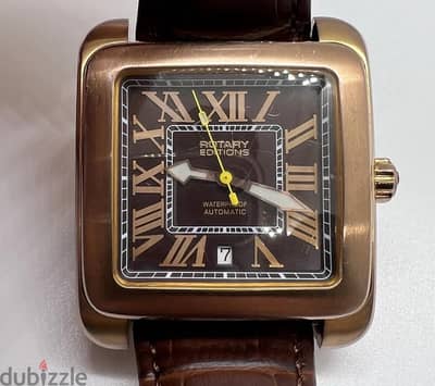*ساعة Rotary 1895 Editions Automatic رجالي مستعملة بحالة ممتازة*