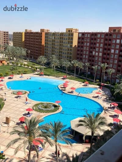 شاليه 60 متر بحديقة  بورتو جولف مارينا