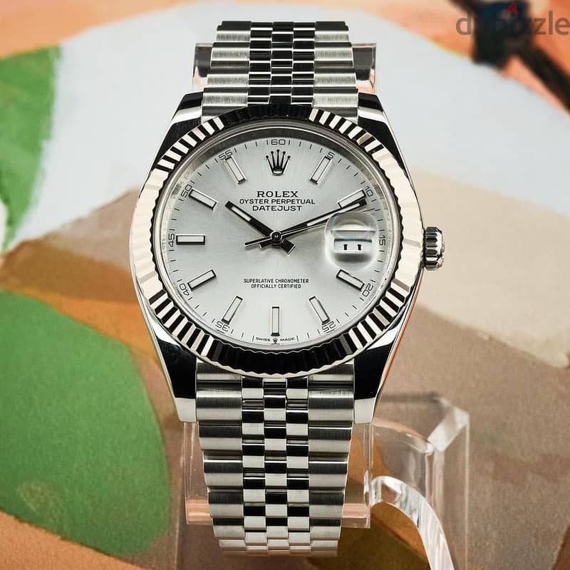 Rolex Datejust 41 — Silver Dial, Fluted Bezel 2