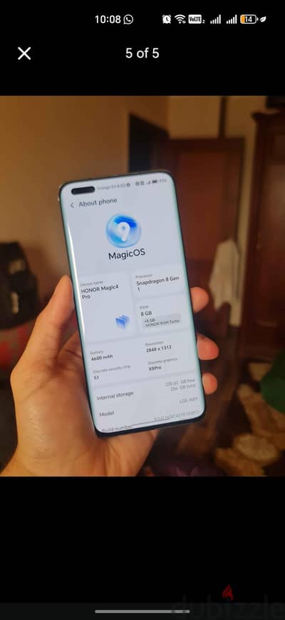 Honor Magic 4 Pro مفيهوش خربوش للبدل فقط