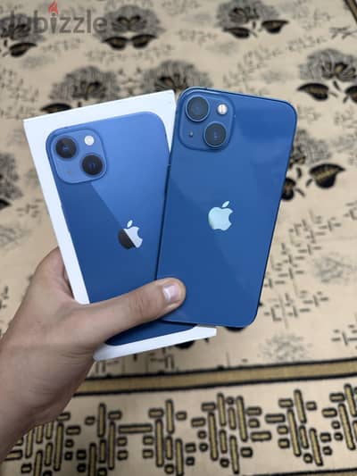 ايفون ١٣ مساحه ١٢٨ بطاريه ٨٥ معاه علبته وصافي ضريبه
