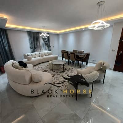 Furnished 3BR Corner Apartment for Rent in Al Rehab City – 200 sqm, Ultra-Modern Finish