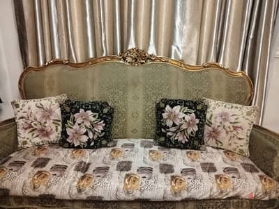 صالون مذهب خشب زان