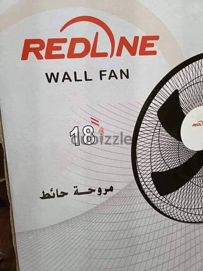 مروحة حائط جديدة بالكرتونه للبيع 18بوصه