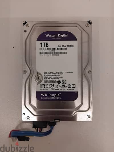 هارد ١ تيرا -wd- بيربل - استعمال بسيط جدا بحالة الجديد