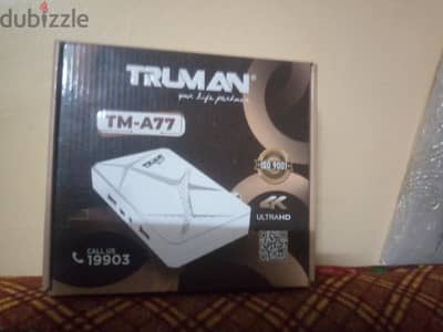 رسيفر ترومان 4k لسه جديد بقلبته فابريكا اتفتح للتجربه