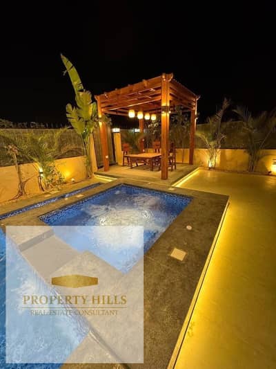 Villa for Sale behind al ahly club with private pool and all the rooms master with bathroom with best price and Discountable price  Unit Type: townhouse  Area: 190sqm  Parking: Private parking space   Compound Features:  Prime location just 3 minutes from