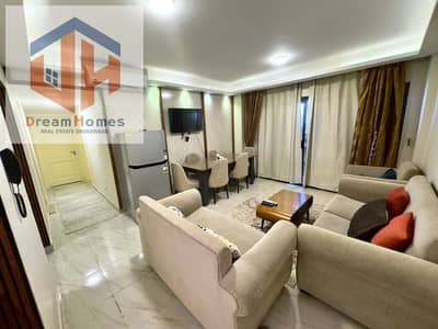 In a prime location, furnished apartment for rent in Madinaty b15 next to services
