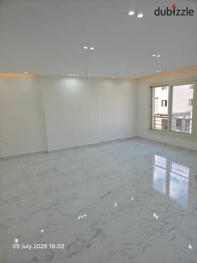 Apartment for rent in Cairo University compound on Dahshour link  area of 191 m  3 bedrooms, including a master room  3 bathrooms. Second floor  first residence  24-hour security and guarding