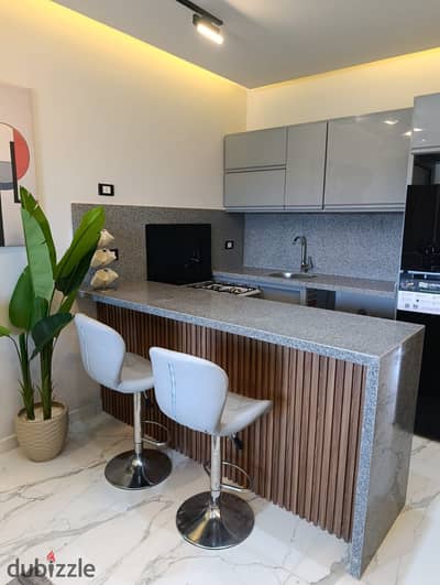 For sale 3 rooms ultra luxury finishing sea view panorama Al-Shorouk Village
