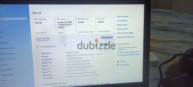 Laptop hp Pro book 640 5g