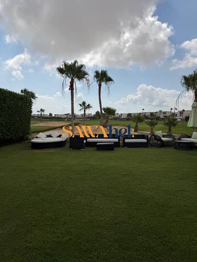 للبيع شاليه أرضي مميز في Hacienda Bay  الساحل الشمالي قل سعر في الماركت لسرعة البيع  فيو بانوراما جولف وبحيرة مباشرة
