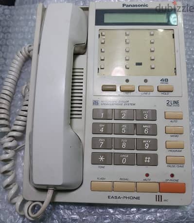للبيع تليفون باناسونيك Panasonic telephone بخطين بسعر 450 جم