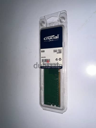 8 جيجا رام ddr4 من crucial جديد ومتبرشم