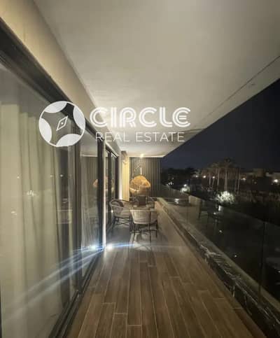 فيو مميز تشطيب كامل مفروشة بالكامل شقة ١٤٤م بتراس كبير للإيجار في ليك فيو Lake View التجمع الخامس القاهرة الجديدة