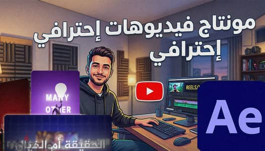Video Editor محترف | مونتاج إعلانات، ريلز، ويوتيوب وموشن جرافيك