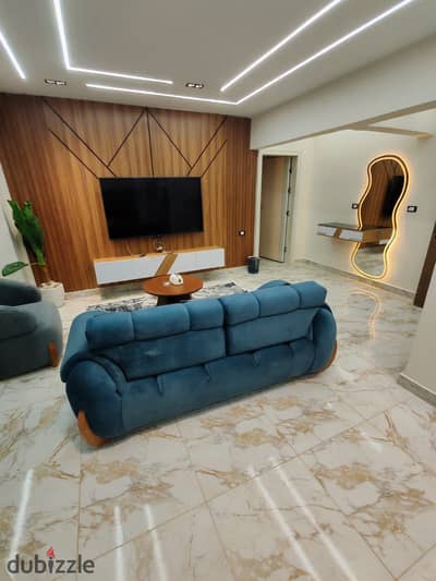 Fully furnished first-occupancy studio on Abbas El Akkad Main Street, equipped with all appliances in a prime location near malls and services.