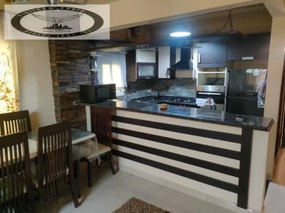 Furnished apartment for rent in the 5th Settlement (Al-Banafsag Buildings), near Al-Tesaeen Street and Mohamed Naguib Axis. High-end (Super Lux) finis