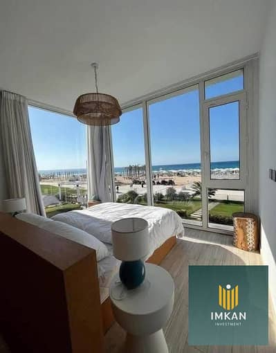 بخصن 30% فيلا للبيع متشطبة صف اول لاجون فى قرية نايا باي راس الحكمة , الساحل الشمالي Naia bay ras alhekma north coast