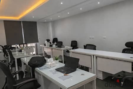 Distinctive administrative headquarters 230m air-conditioned for rent in the strongest location in Zahra Al-Maadi directly on the ring road