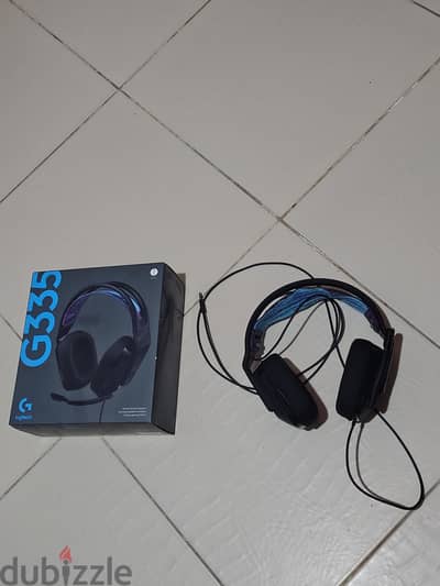 سماعة الألعاب السلكية Logitech G335 مع ميكروفون ومقبس 3.5 ملم