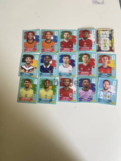 Panini sticker set 15 amazing card