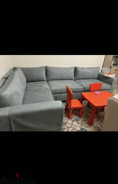 Sofa for sale used blue color