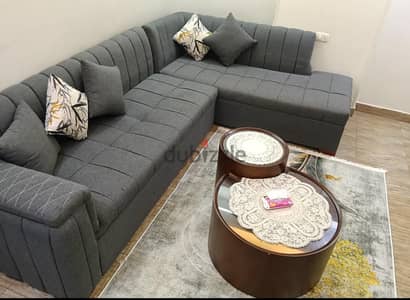 L-Shaped Living Room Set for Sale – Like New