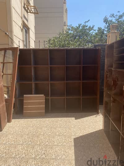 Storage Units مكتبة و دواليب خشب كونتر Storage Units مكتبة و دواليب خشب كونتر