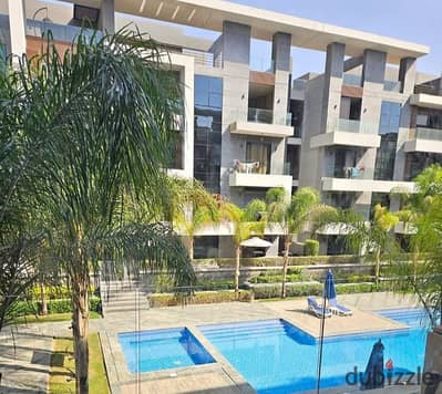شقة جاهزة للسكن بفيو حمام سباحة فى باتيو كازا بجانب كليوباترا بالاس والجامعة البريطانية Patio Casa