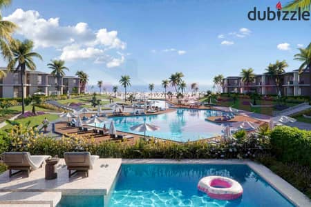 Chalet for sale, 83 sq m + 50 sq m garden, North Coast - Ras El Hekma Cone (Sea View & Lagoon View - Seafront)