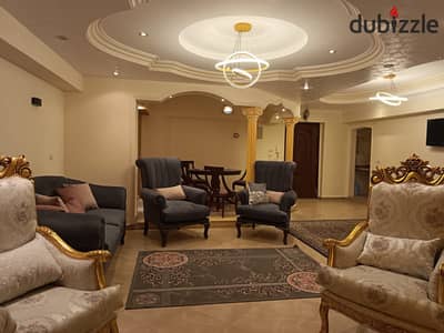Furnished apartment for rent in Zahraa Maadi next to Carrefour