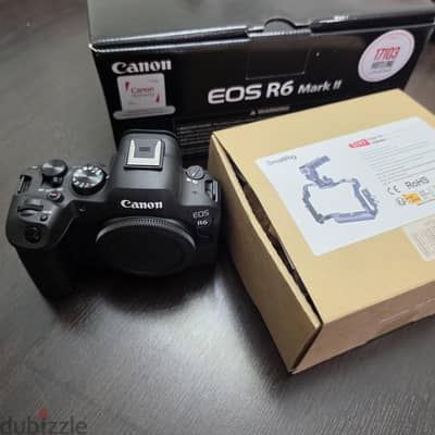 كاميرا Canon R6 mark ii  وكيج smallrig شراء من 20 يوم بالفاتورة