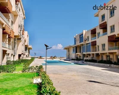 Ground Floor Chalet with Private Garden Directly on the Lagoon for Sale in Direction White – Ras El Hekma | North Coast
