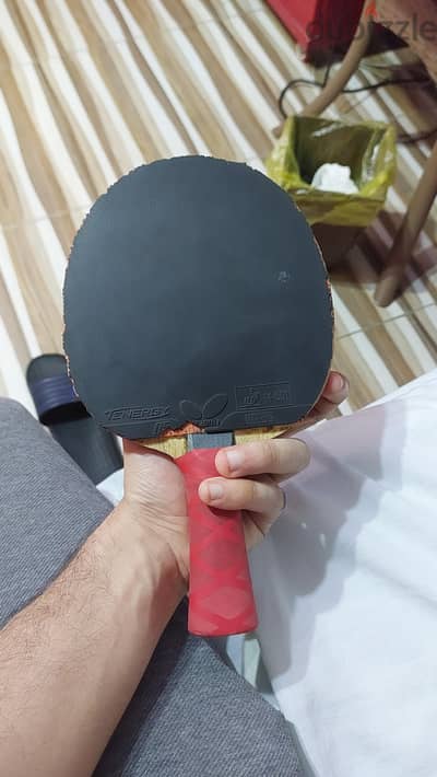 مضرب تنس طاولة جلدتين باتر فلاى وخشبة يانهى