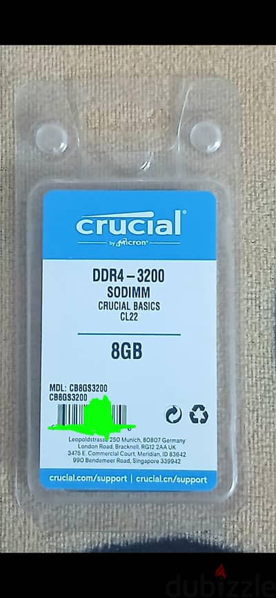 LAPTOP RAM 8GB DDR4 3200MHz