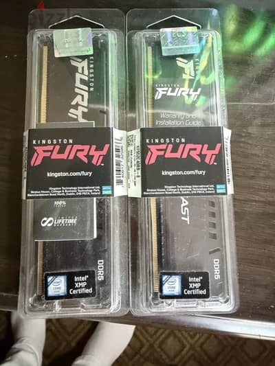 Kingston FURY Beast DDR5 16GB (2×8GB) 5200MHz CL40 - Like New + Box