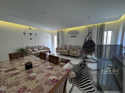Furnished apartment for rent in El Rehab City, New Cairo, next to the Eastern Market. Modern furnishings in the new Seventh District, which is charact