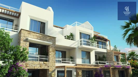 Fully finished 4-bedroom chalet with A/C included—direct view of the Crystal Lagoon—by Hassan Allam (Swan Lake, El Gouna, Red Sea). 5% down payment.