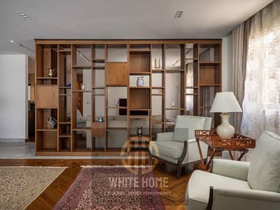 Special Apartment 2 bedrooms Direct view on Lake  modern finishing fully furnished for rent in Lakeview Residence Compound in New Cairo nearest Mivida