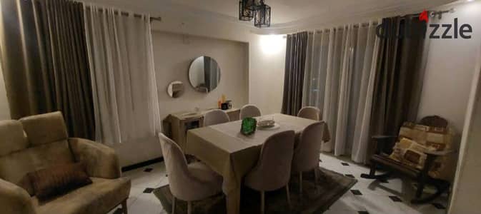 Apartment available for immediate handover on Mahdi Arafa Street, Nasr City. It features 3 bedrooms and 2 bathrooms and has a north-facing aspect. The