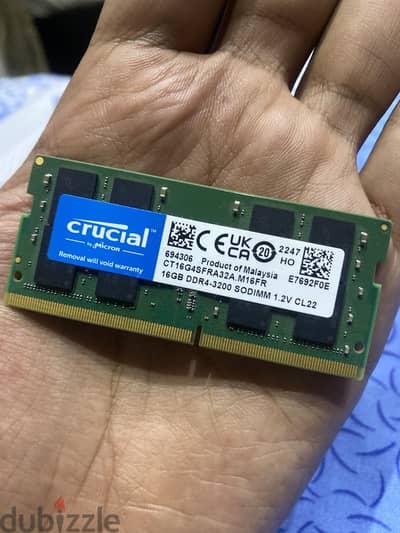 رامات لاب DDR4 3200 Crucial