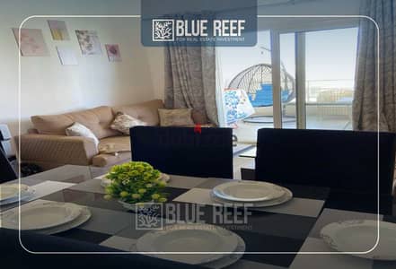Chalet for rent in Amwaj with a very special rooftop and a wonderful view