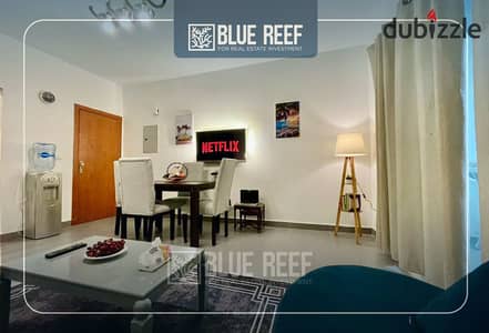 Chalet for rent in Amwaj with a very special rooftop and a wonderful view