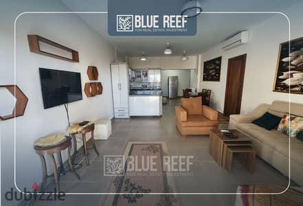 Chalet for rent in Amwaj, featuring a prime location and a wonderful view.